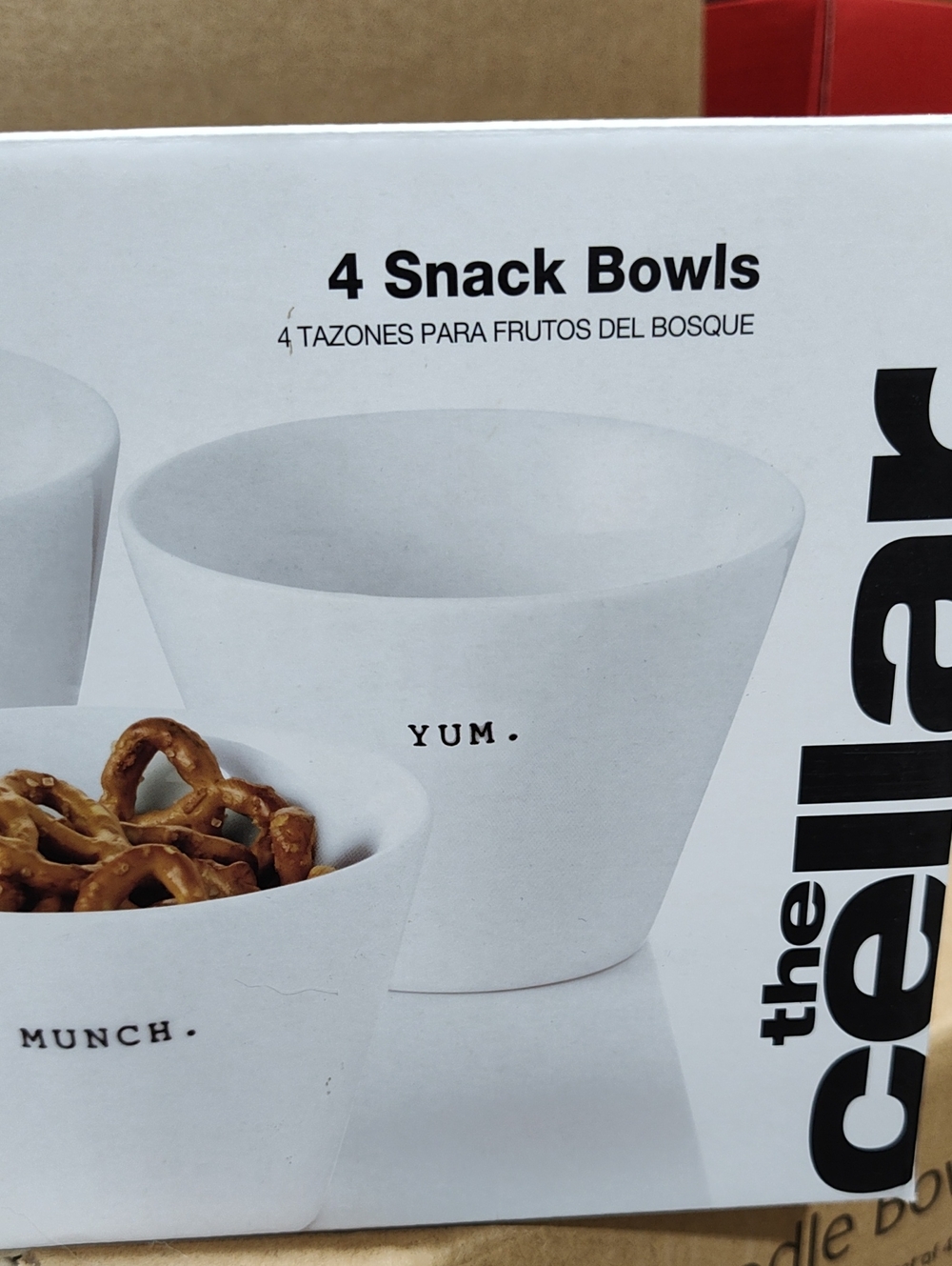 White Snack Bowls - 4-Pack- New